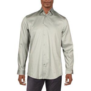 INC International Concepts Men's Slim Fit Dress Shirt, Gray, Size M,‎ NWT